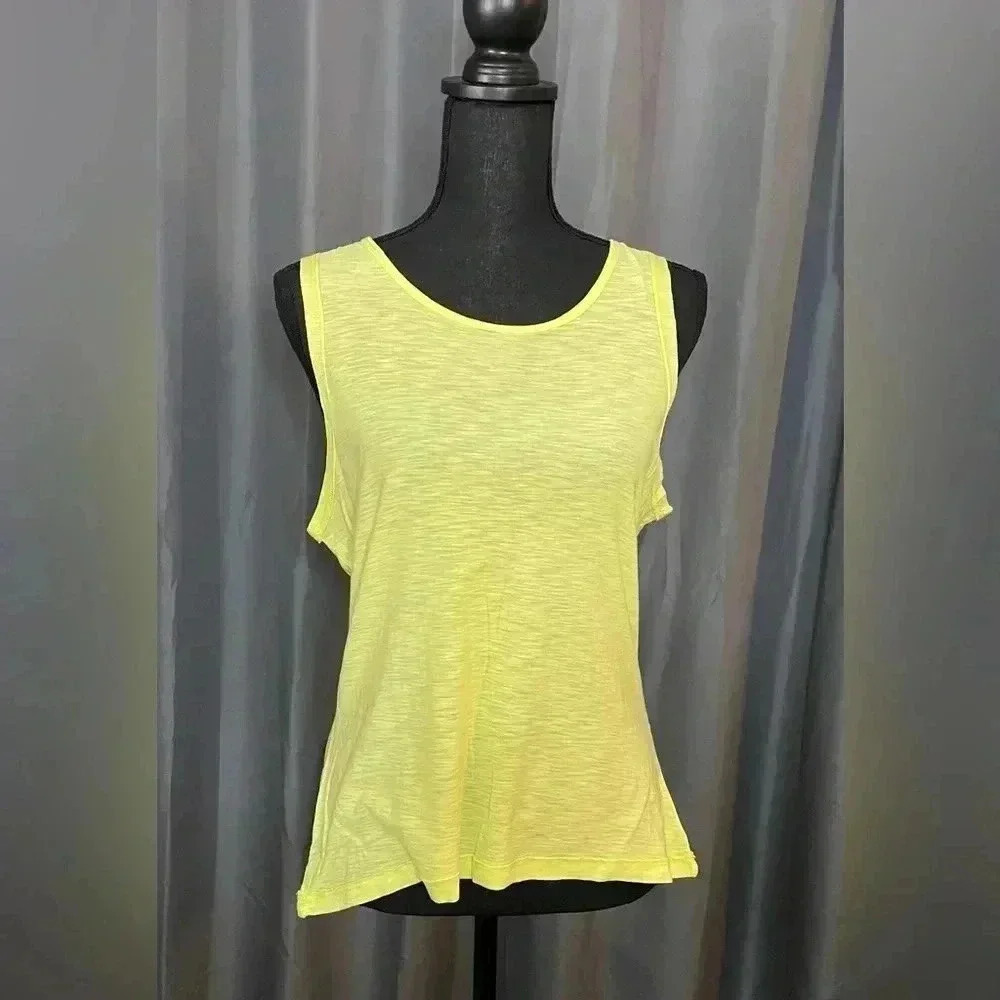 Mono B Be True Tank Top, Light Lime, NWT